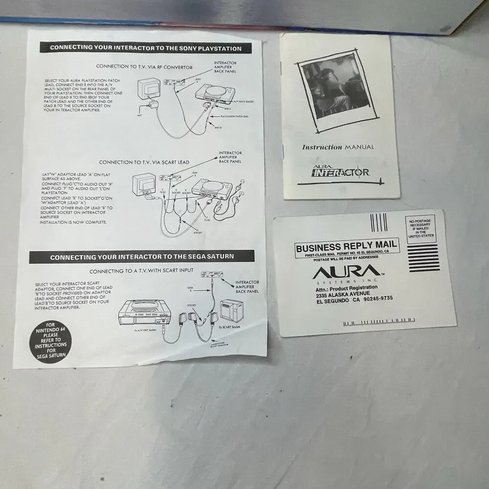 1994 SEGA Genesis And SNES Aura Interactor Virtual Reality Game Wear
